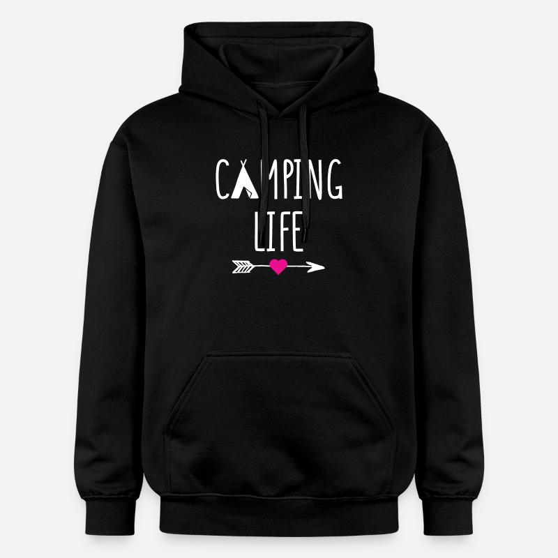Vie de camping - Sweat à capuche Softstyle® Gildan Unisexe - noir
