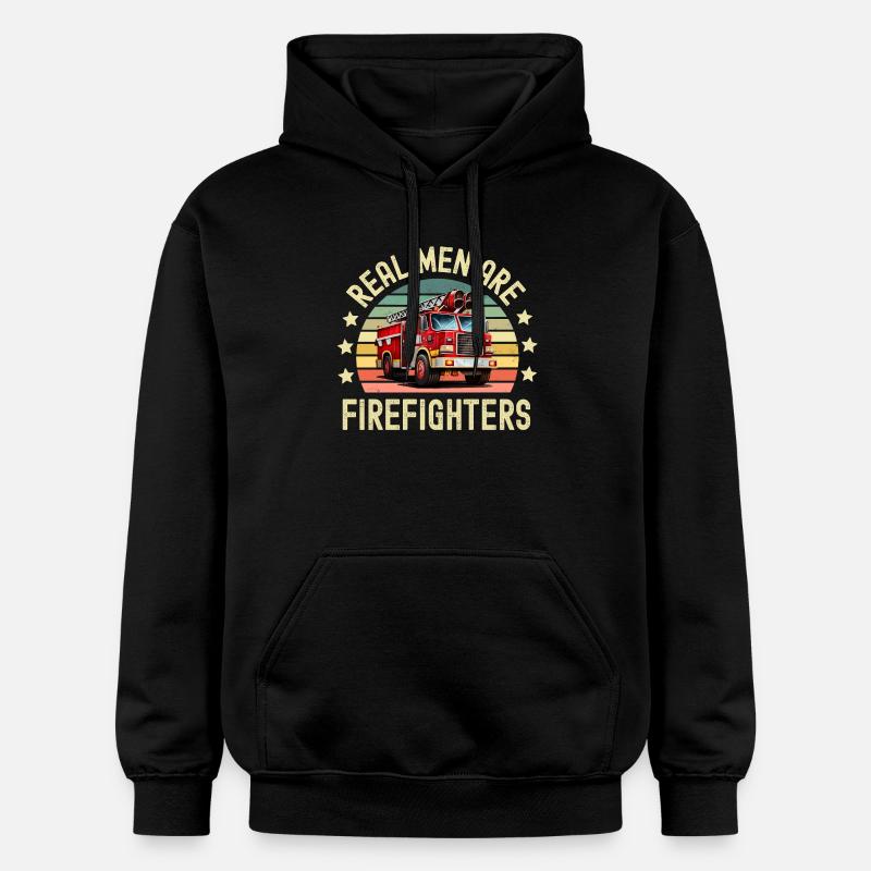 Pompiers - Sweat à capuche Softstyle® Gildan Unisexe - noir
