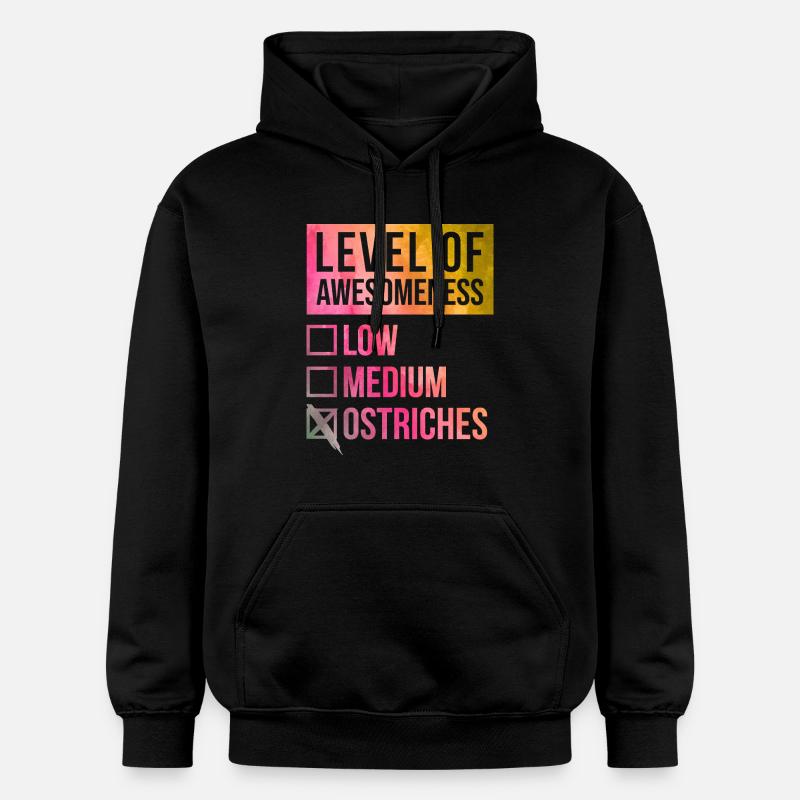 autruche - Sweat à capuche Softstyle® Gildan Unisexe - noir