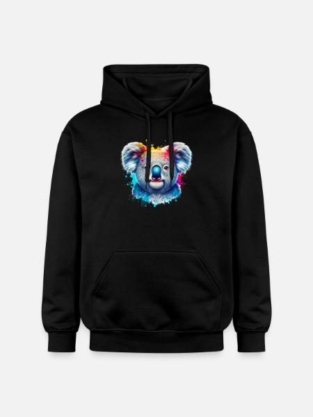 Koala - Gildan Unisex Softstyle® Midweight Hoodie - Schwarz