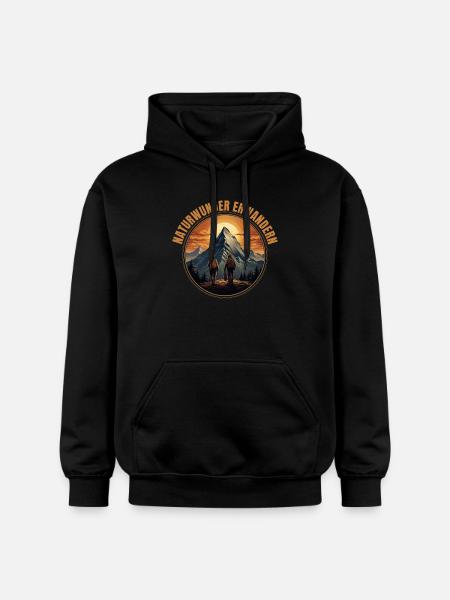 Natur erwandern - Gildan Unisex Softstyle® Midweight Hoodie - Schwarz