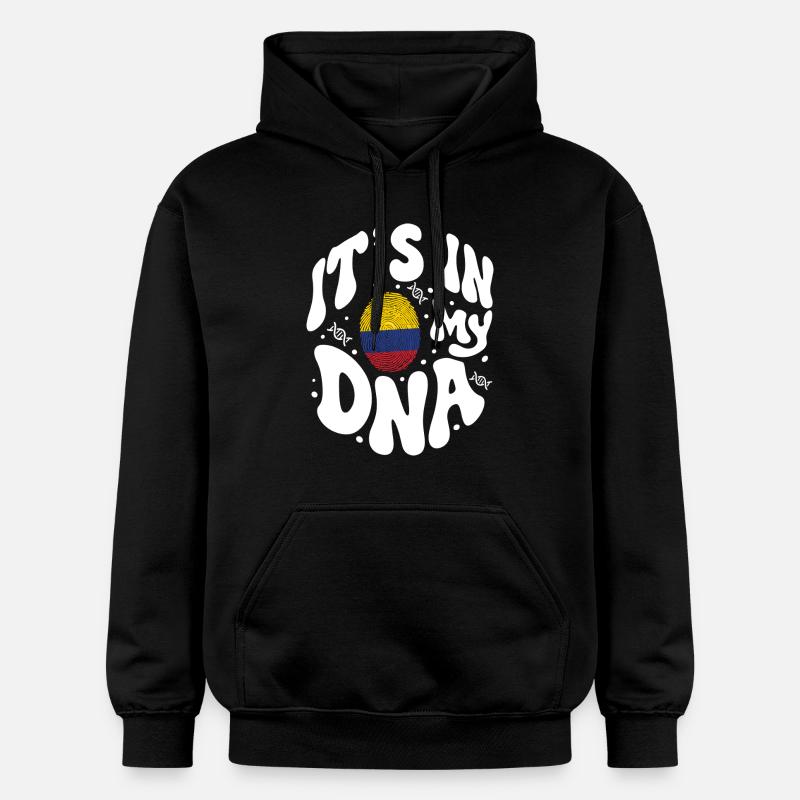 ADN colombien Colombie Drapeau hispanique - Sweat à capuche Softstyle® Gildan Unisexe - noir