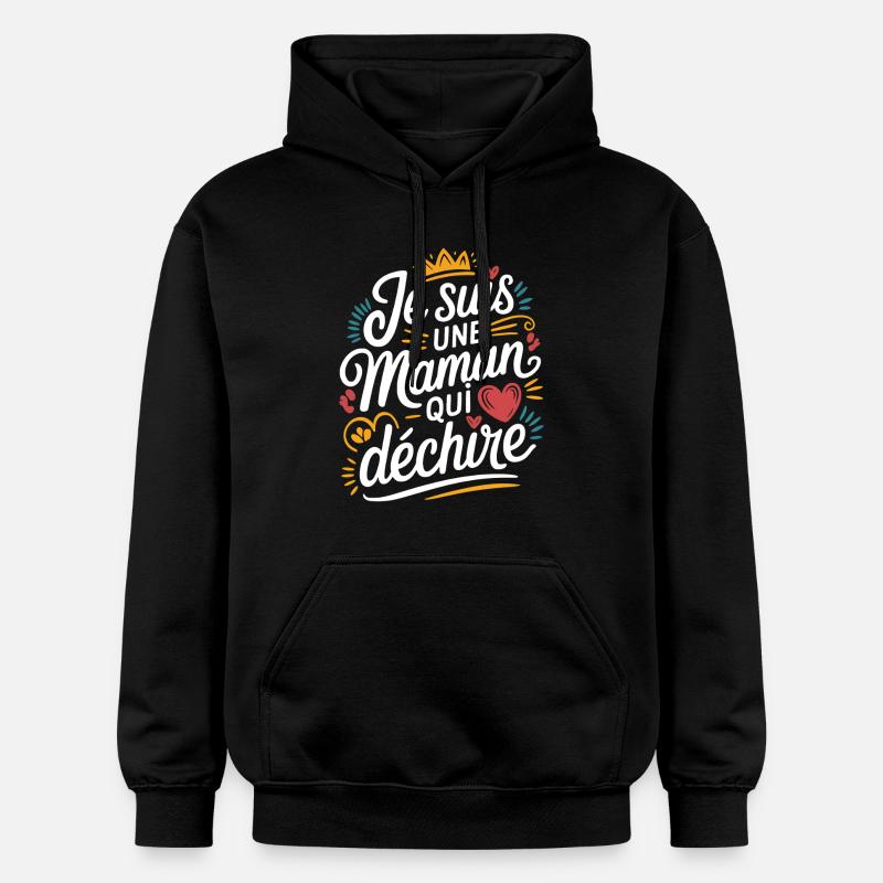 Ich bin eine Killer-Mutter - Gildan Unisex Softstyle® Midweight Hoodie - Schwarz