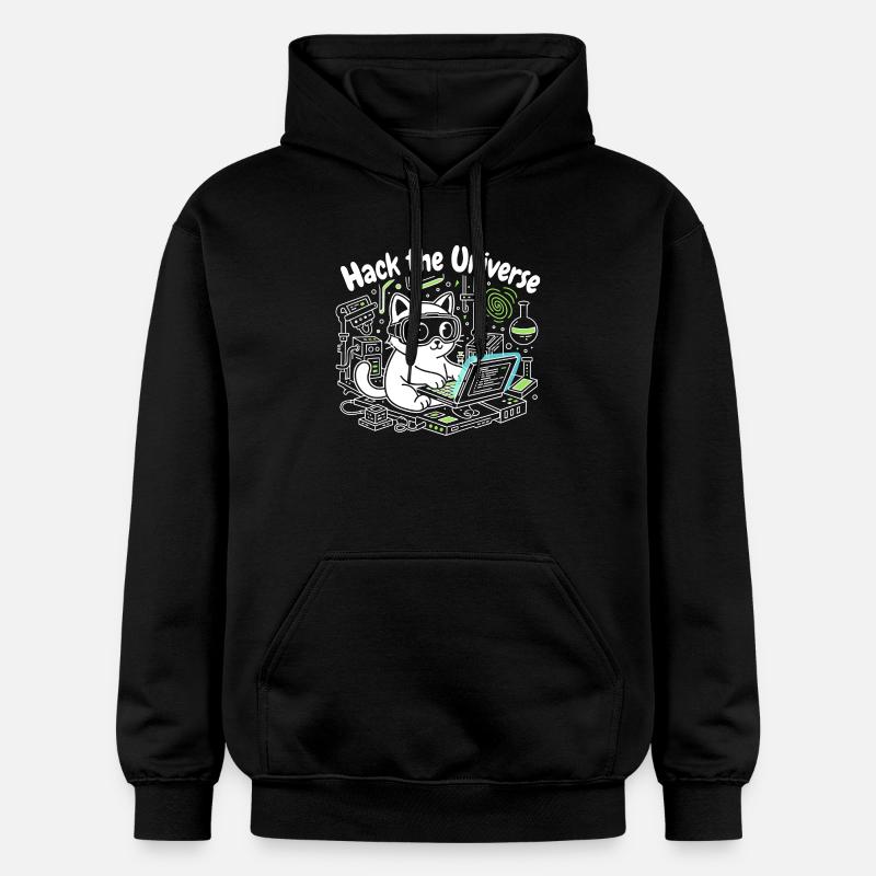 L’univers du crack KatzHacker - Sweat à capuche Softstyle® Gildan Unisexe - noir