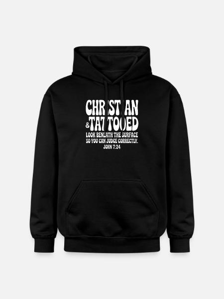 Christian Ink Look Beneath the Surface - Gildan Unisex Softstyle® Midweight Hoodie - black