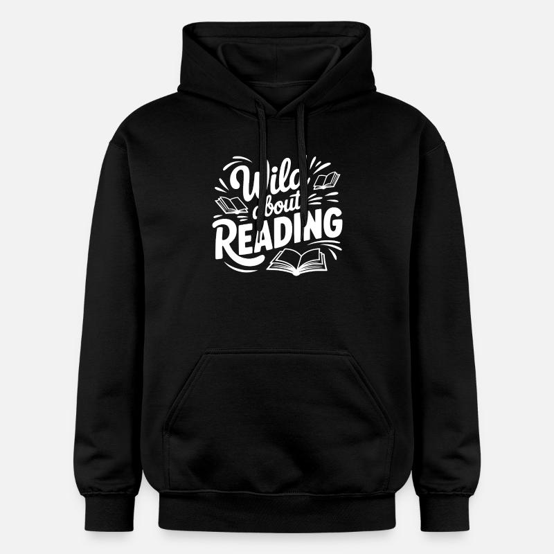 Passionné de lecture - Sweat à capuche Softstyle® Gildan Unisexe - noir