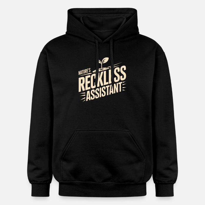 L’assistant imprudent de la nature - Sweat à capuche Softstyle® Gildan Unisexe - noir