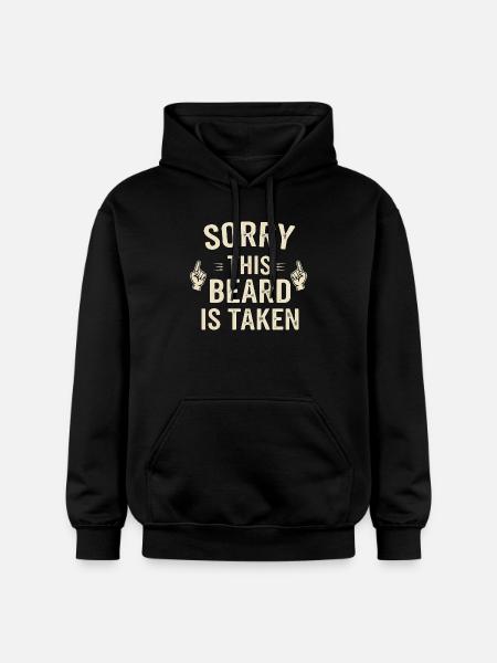 Beard Taken: Bart is taken - Gildan Unisex Softstyle® Midweight Hoodie - black