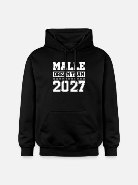 MALLE DREAM TEAM 2027 - Gildan Unisex Softstyle® Midweight Hoodie - black