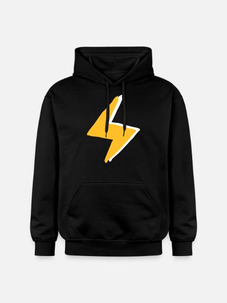 Blitz mit Superkräften - Kostüm - Gildan Unisex Softstyle® Midweight Hoodie - Schwarz