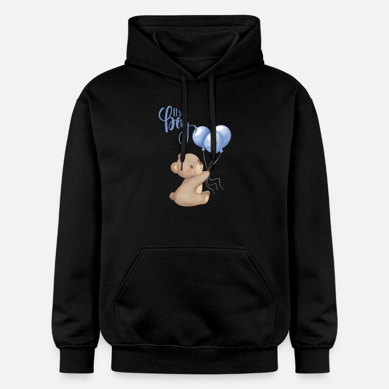 C’est un garçon - Sweat à capuche Softstyle® Gildan Unisexe - noir