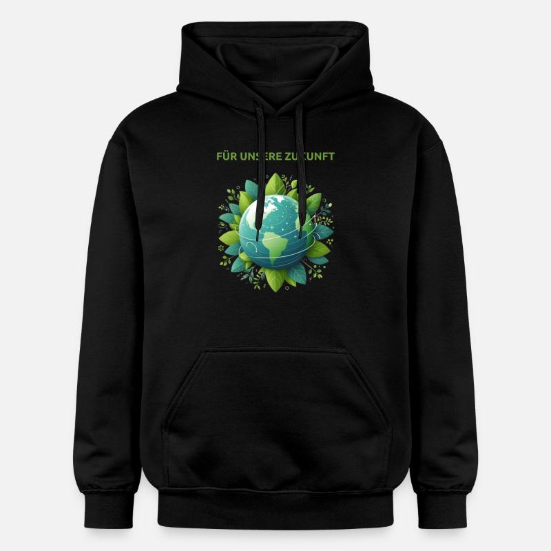 Protection du climat Terre - Sweat à capuche Softstyle® Gildan Unisexe - noir