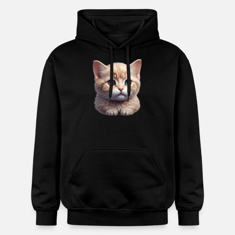 Petit chaton mignon - Sweat à capuche Softstyle® Gildan Unisexe - noir