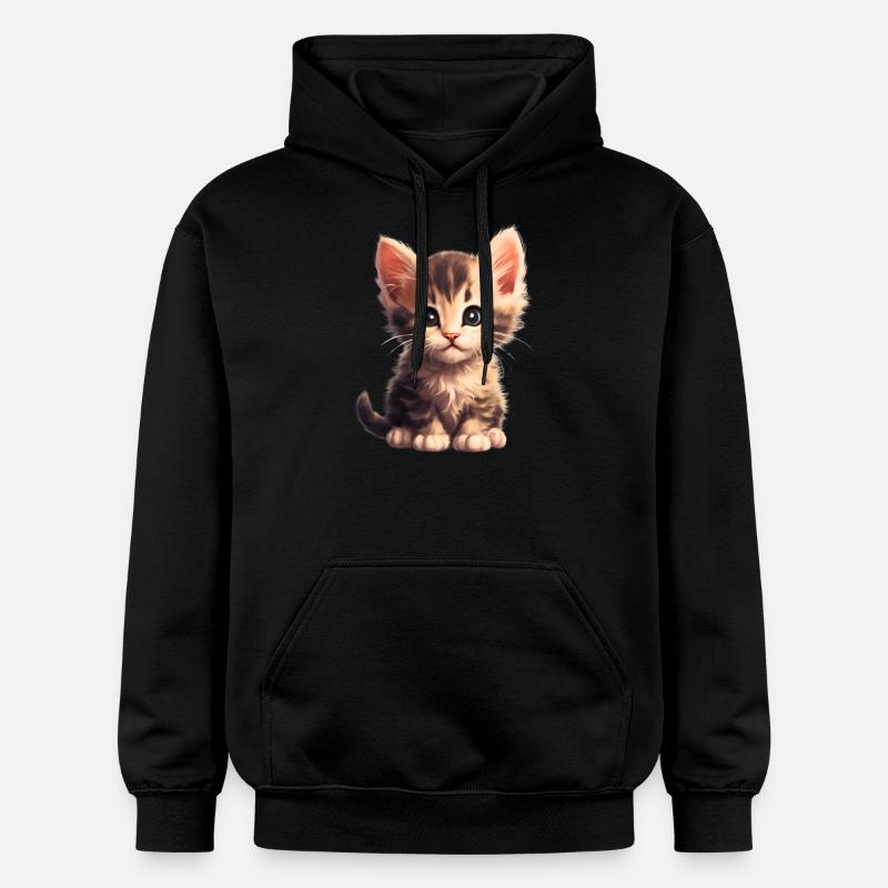 Petit chaton - Sweat à capuche Softstyle® Gildan Unisexe - noir