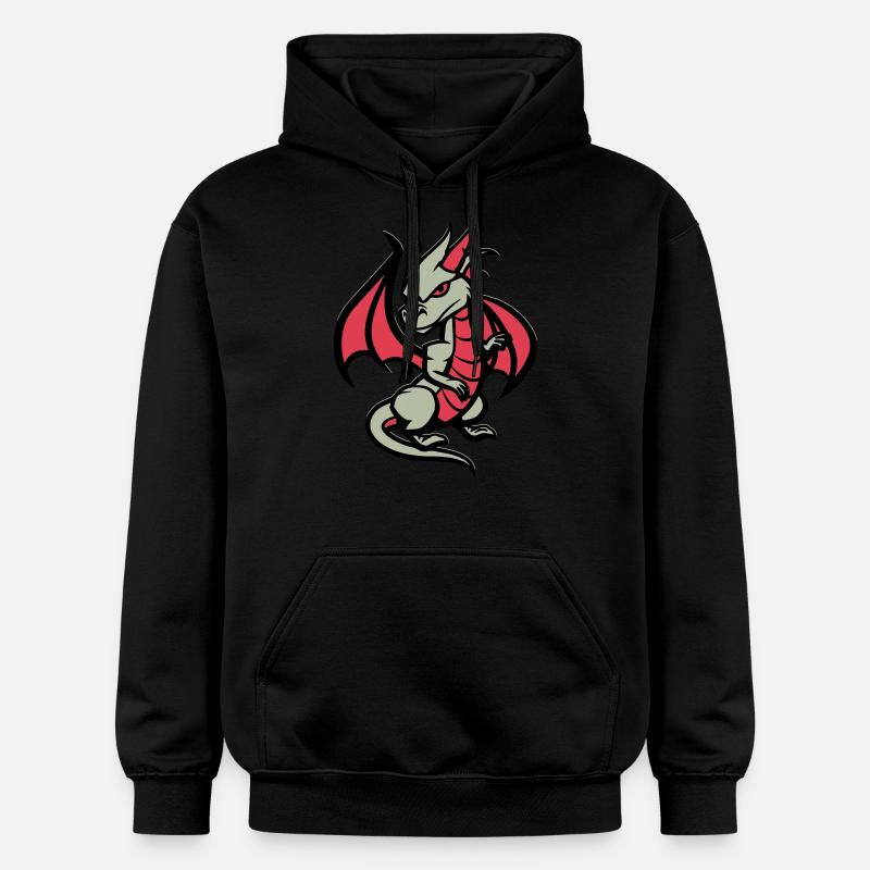 Bande dessinée Dragon - Sweat à capuche Softstyle® Gildan Unisexe - noir
