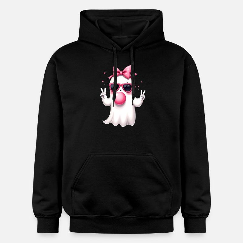 Fantôme mignon - Sweat à capuche Softstyle® Gildan Unisexe - noir
