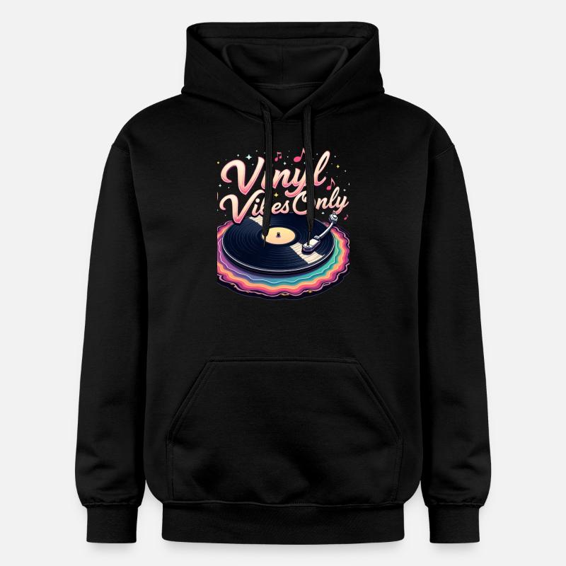 Vibrations vinyle uniquement - Sweat à capuche Softstyle® Gildan Unisexe - noir