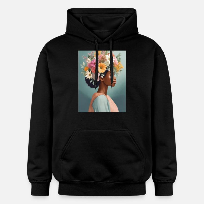 Couronne de fleurs 1 - Sweat à capuche Softstyle® Gildan Unisexe - noir