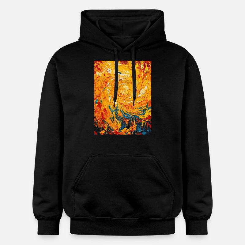 Feu tourbillonnant - Sweat à capuche Softstyle® Gildan Unisexe - noir