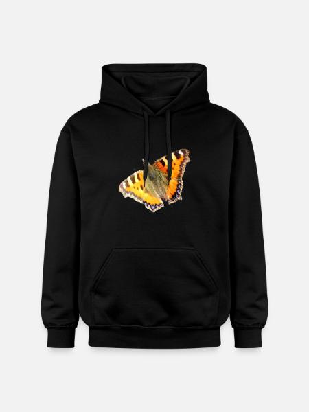 Little Fox Butterflies - Gildan Unisex Softstyle® Midweight Hoodie - black