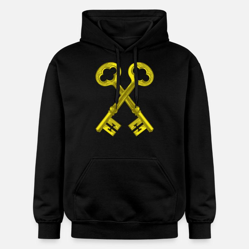 Clefs en or - Sweat à capuche Softstyle® Gildan Unisexe - noir