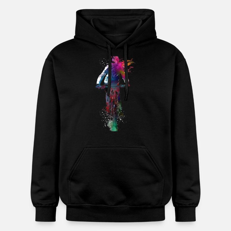 Sport : cyclisme, art - Sweat à capuche Softstyle® Gildan Unisexe - noir