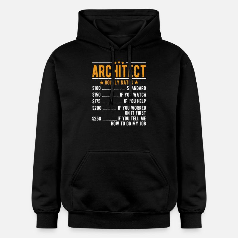 Salaire horaire d’architecte - Sweat à capuche Softstyle® Gildan Unisexe - noir