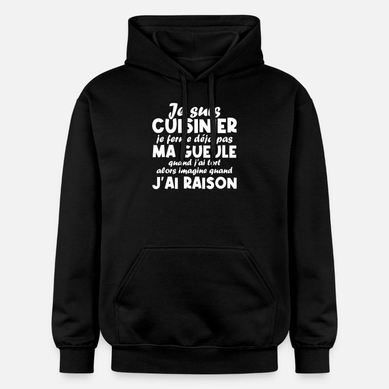 Je suis Cuisinier - Sweat à capuche Softstyle® Gildan Unisexe - noir