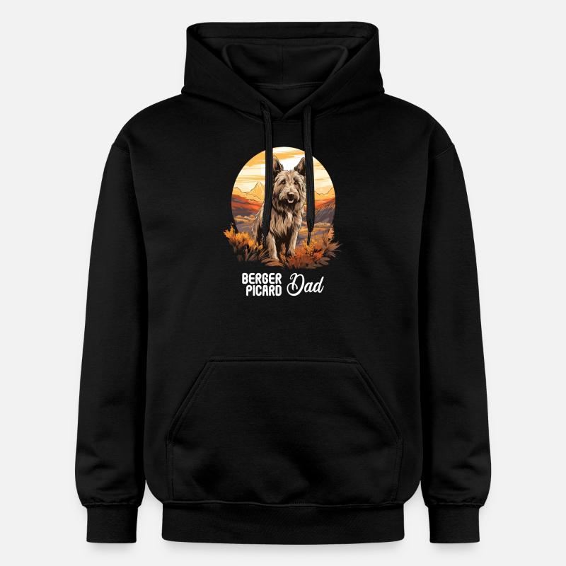 Chien Berger Picard - Sweat à capuche Softstyle® Gildan Unisexe - noir