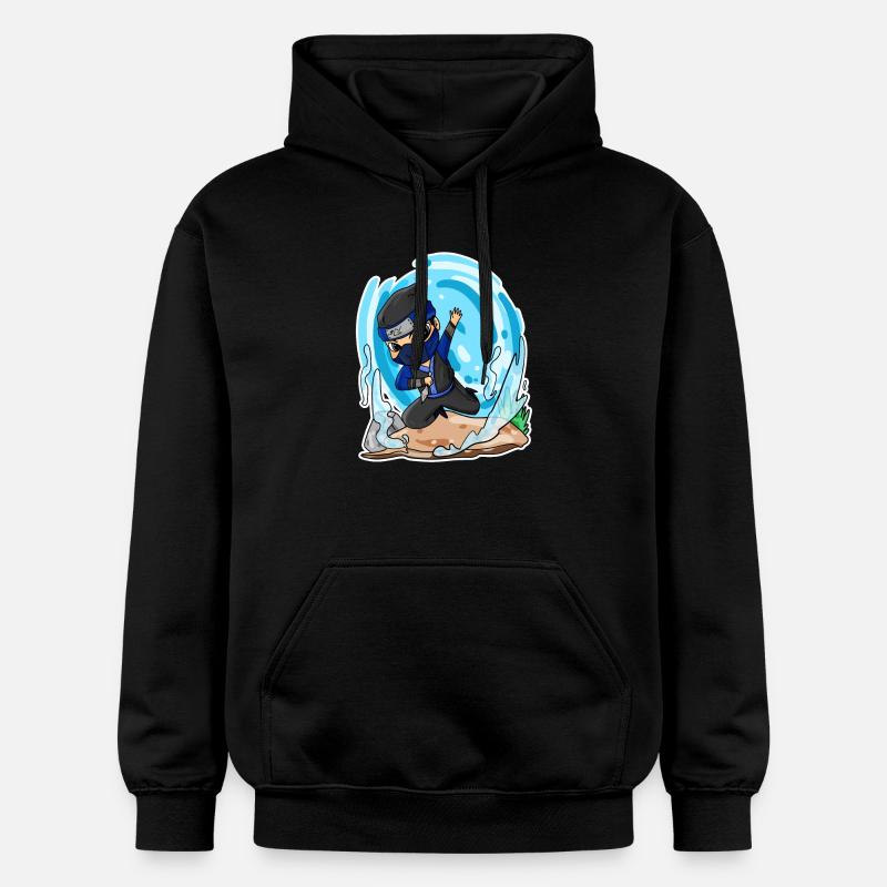 Ninja Motif - Sweat à capuche Softstyle® Gildan Unisexe - noir