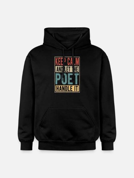 Poet Retro Gift - Gildan Unisex Softstyle® Midweight Hoodie - black