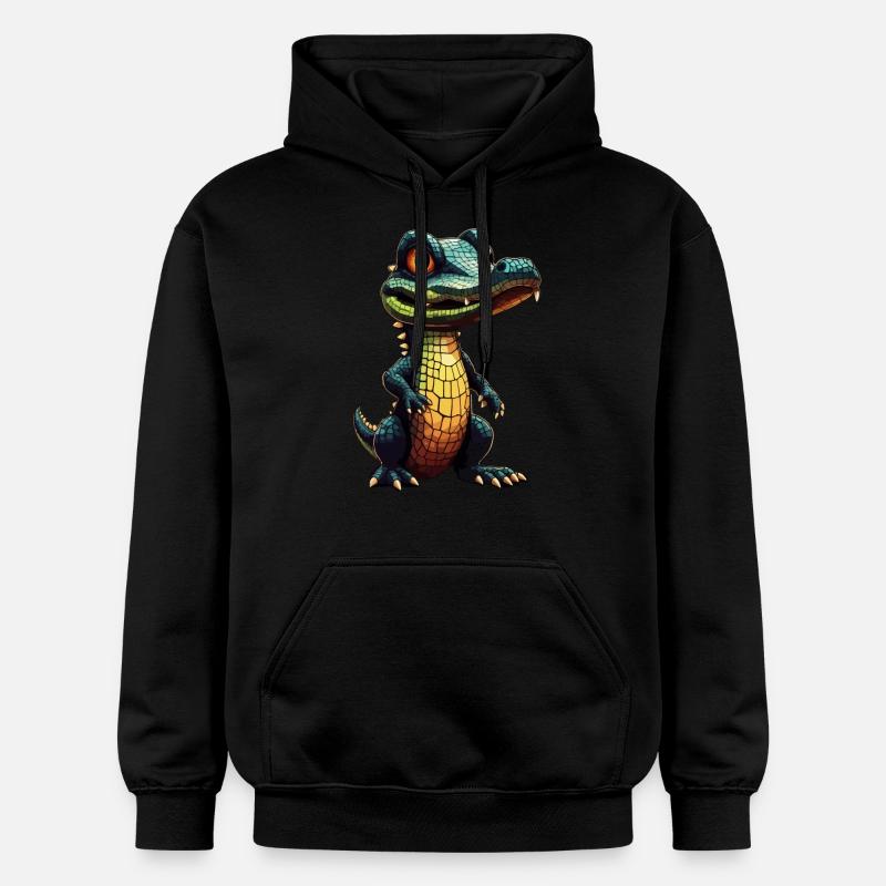 Bébé crocodile Alligator crocodile - Sweat à capuche Softstyle® Gildan Unisexe - noir