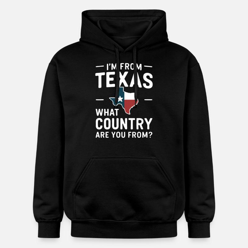 Texas State Texans Texas - Gildan Unisex Softstyle® Midweight Hoodie - black