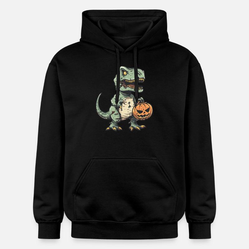 Dinosaur T-Rex Halloween Comic Funny - Gildan Unisex Softstyle® Midweight Hoodie - black