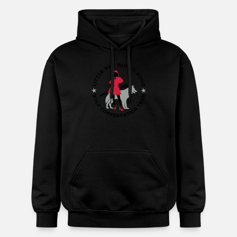 Wolf conservation team - Sweat à capuche Softstyle® Gildan Unisexe - noir