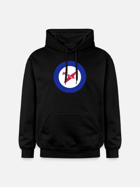Hurricane Roundel - Gildan Unisex Softstyle® Midweight Hoodie - black