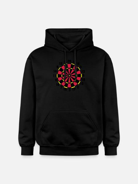 Dartboard - Gildan Unisex Softstyle® Midweight Hoodie - Schwarz