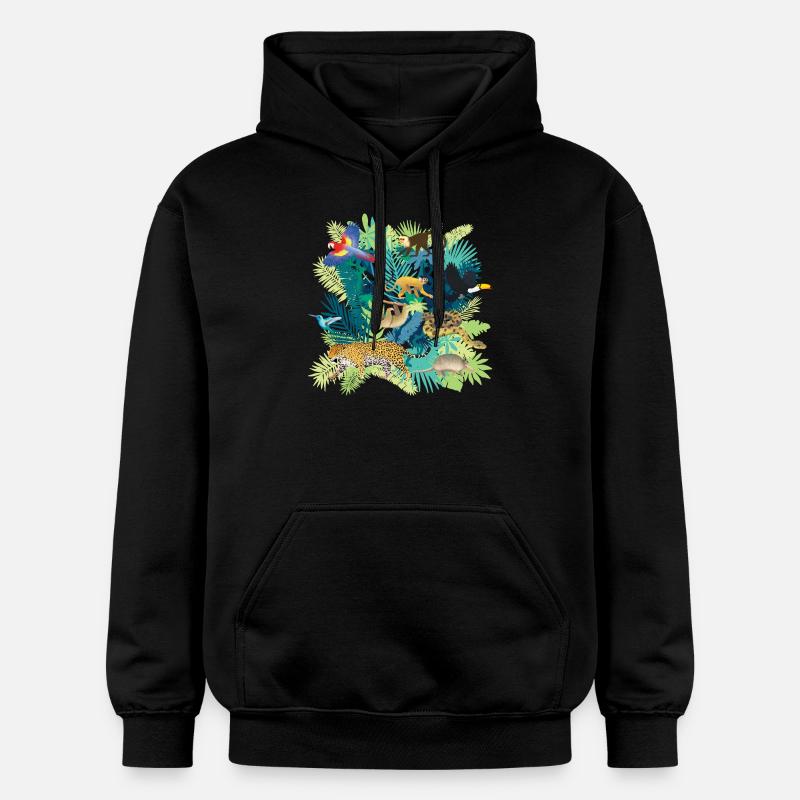 South America Jungle Light - Sweat à capuche Softstyle® Gildan Unisexe - noir