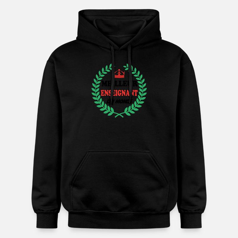 MEILLEUR ENSEIGNANT DU MONDE - Sweat à capuche Softstyle® Gildan Unisexe - noir