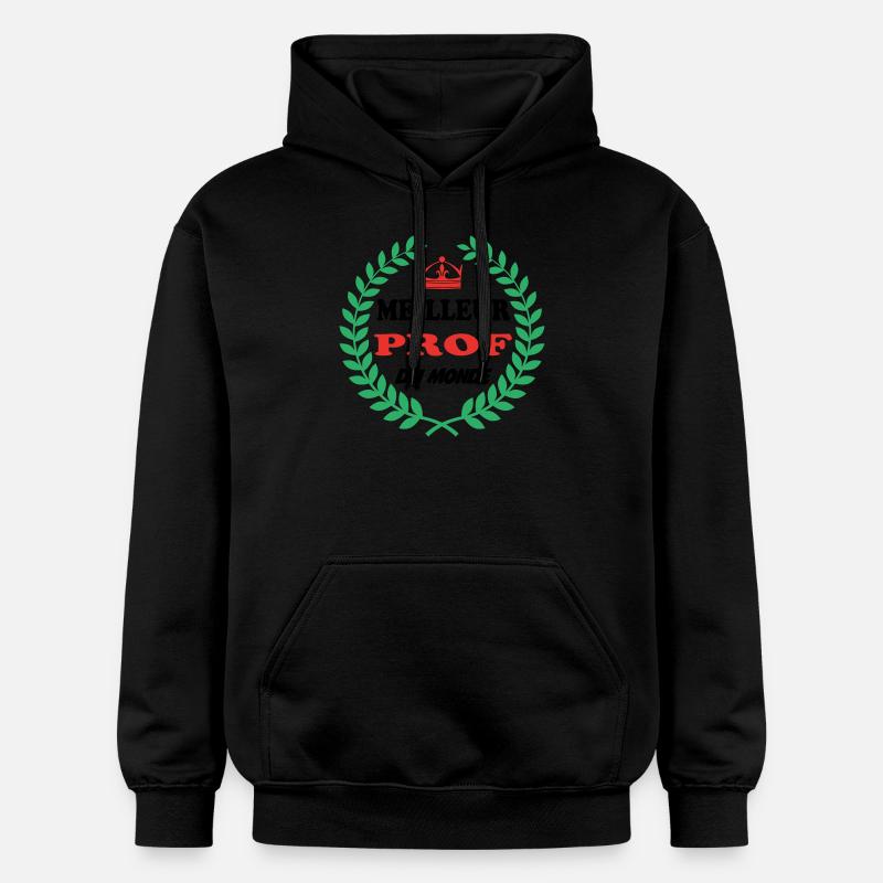 MEILLEUR PROF DU MONDE - Sweat à capuche Softstyle® Gildan Unisexe - noir