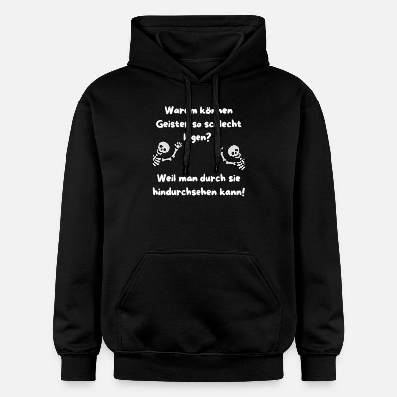 « Flachwitz Parade Ghosts » - Sweat à capuche Softstyle® Gildan Unisexe - noir