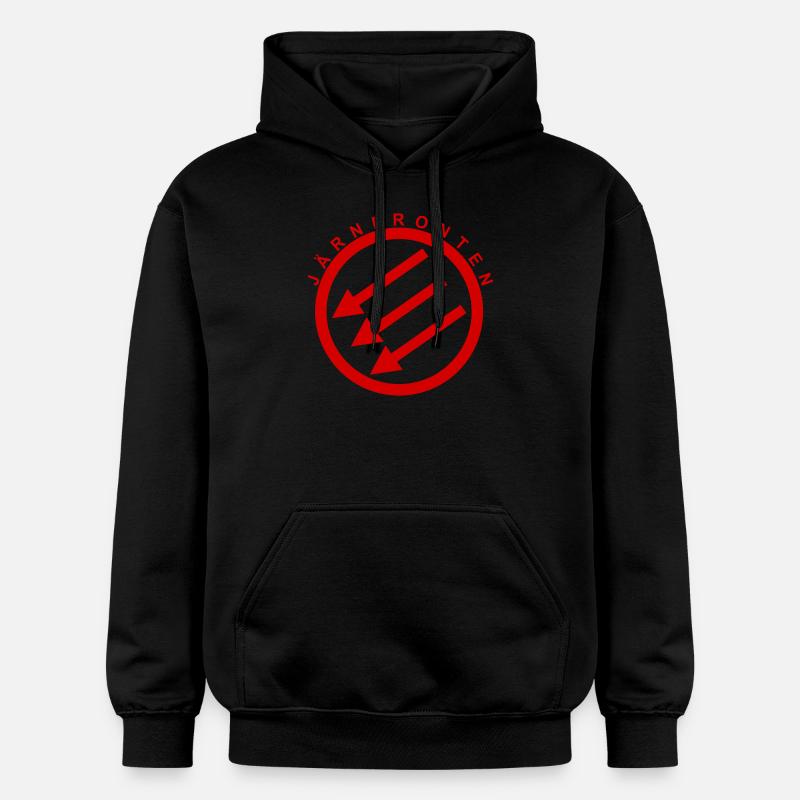 Järnfronten / Eiserne Front / Iron Front - Gildan Unisex Softstyle® Midweight Hoodie - black
