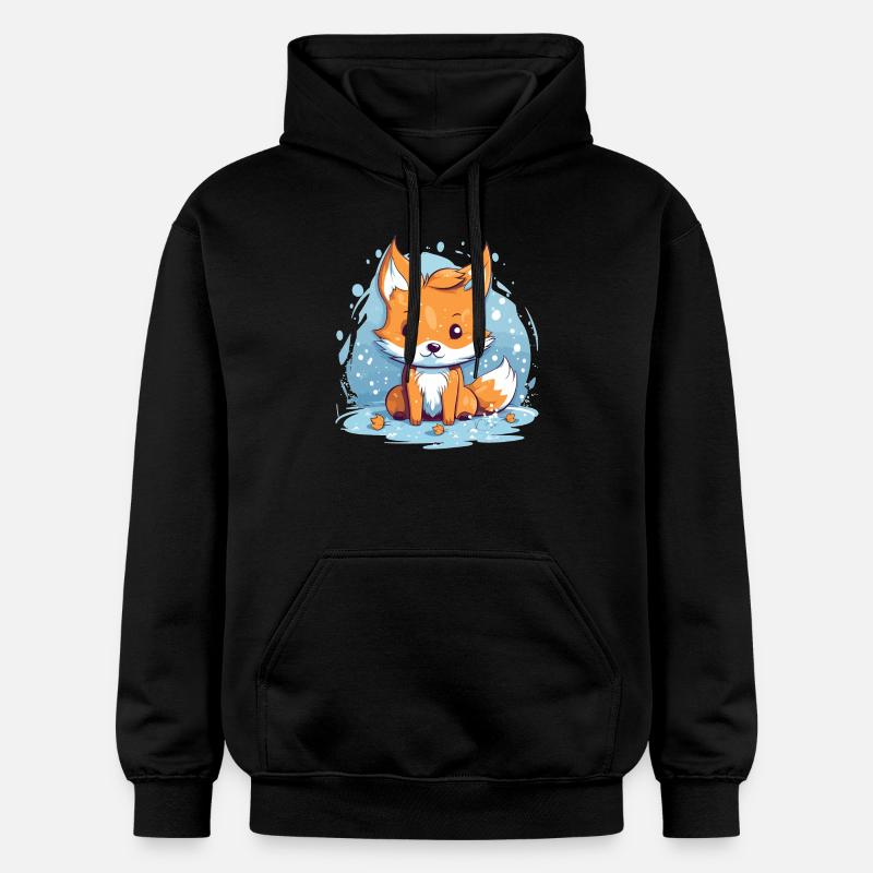 Renard - Sweat à capuche Softstyle® Gildan Unisexe - noir