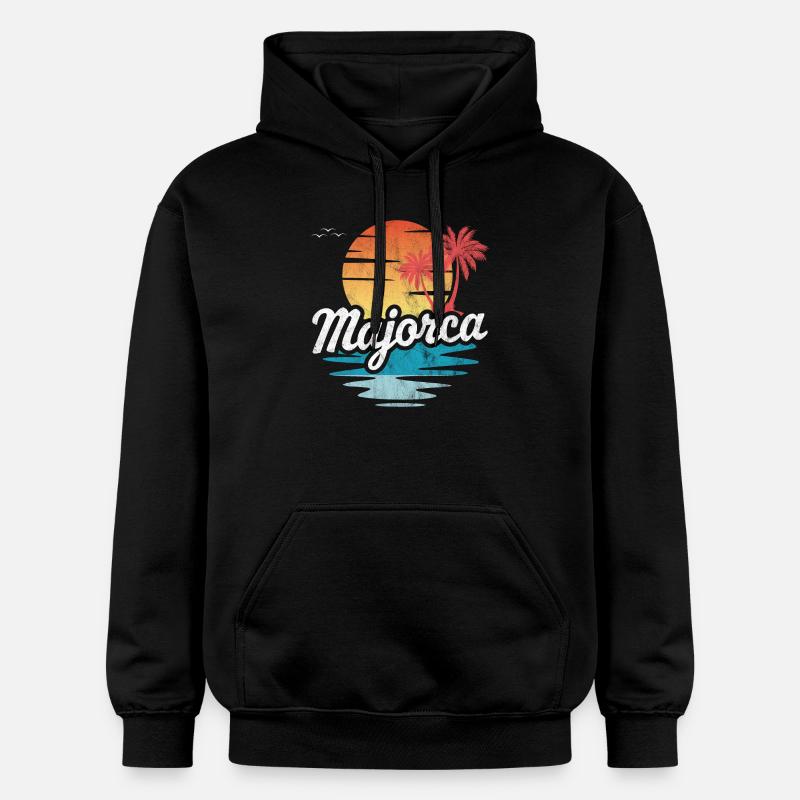 Majorque - Sweat à capuche Softstyle® Gildan Unisexe - noir