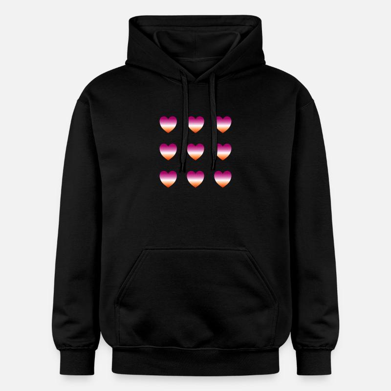 Lesbienne entend - Sweat à capuche Softstyle® Gildan Unisexe - noir