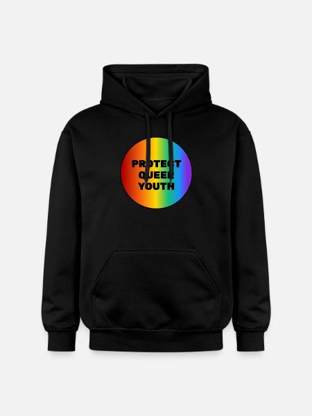 Protect Queer Youth - Gildan Unisex Softstyle® Midweight Hoodie - black