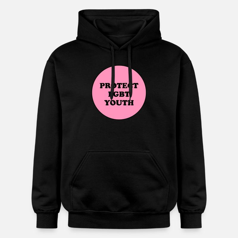 Protégez les jeunes LGBT - Sweat à capuche Softstyle® Gildan Unisexe - noir