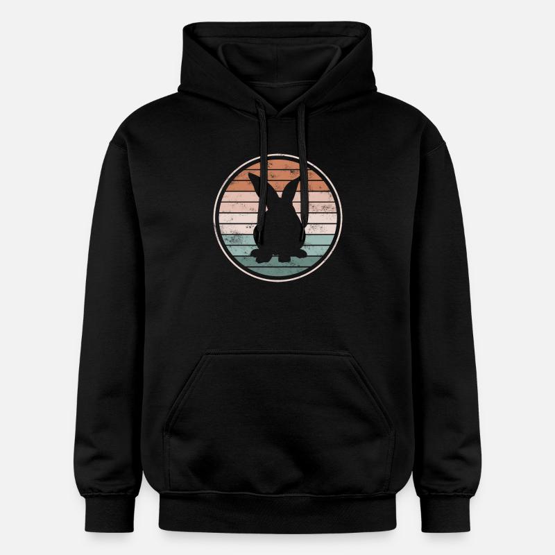 lapin - Sweat à capuche Softstyle® Gildan Unisexe - noir