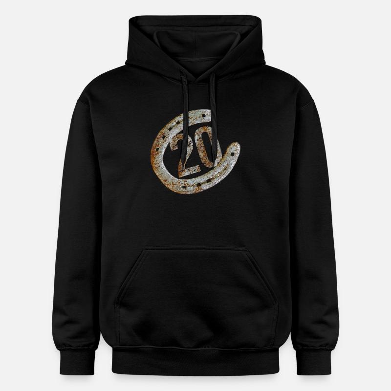 Fer à cheval - 20 ans - Sweat à capuche Softstyle® Gildan Unisexe - noir