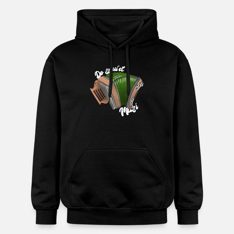 Do spui'd Musi // hell | ZiachON! - Gildan Unisex Softstyle® Midweight Hoodie - Schwarz
